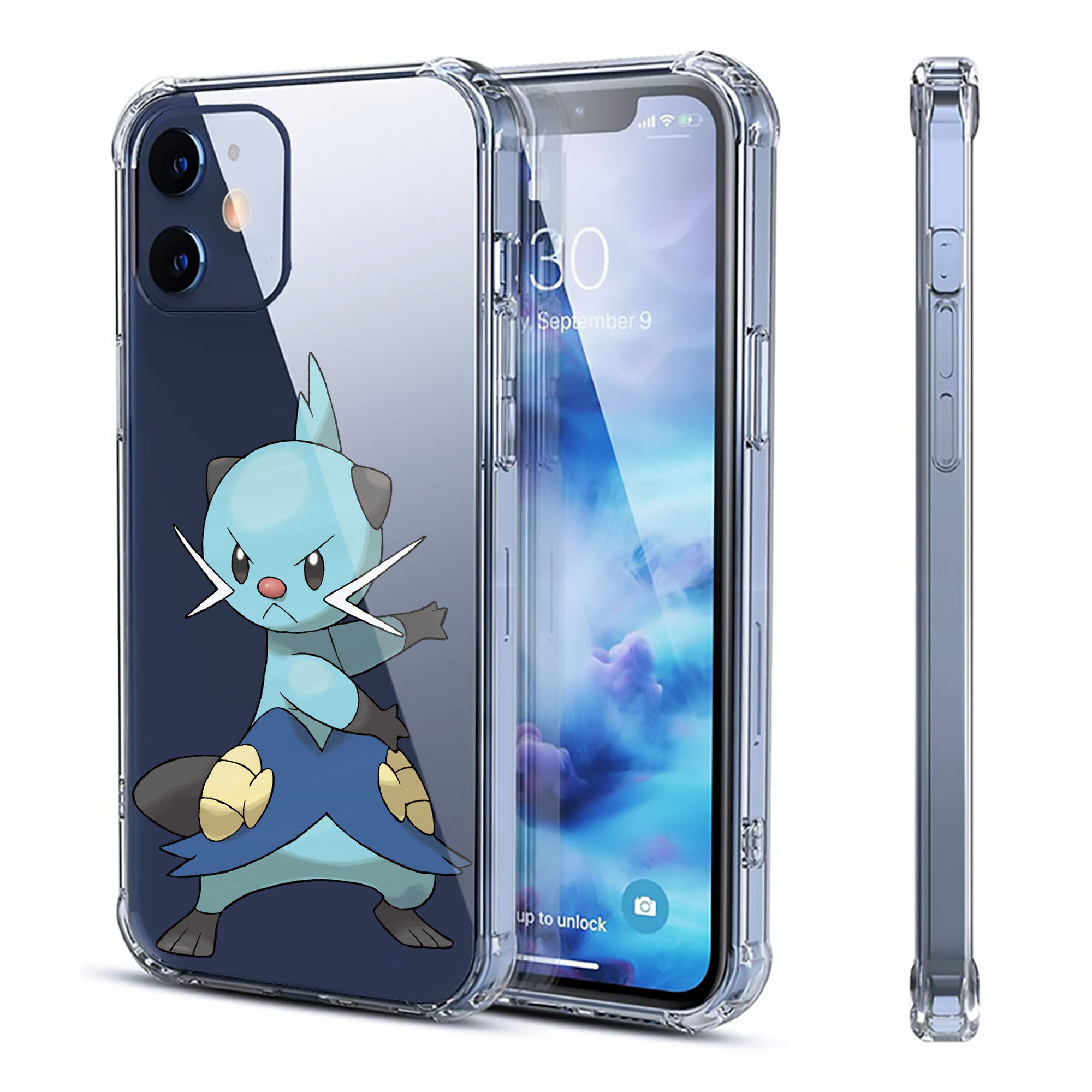 （画像用） ポケットモンスター Pokémon 【iPhone 12シリーズ対応】透明スマホケース（クリアソフトケース）